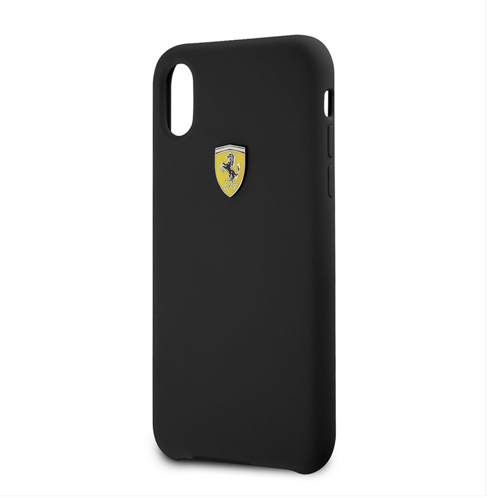 Ferrari iPhone X SF Silicone Cover - Black