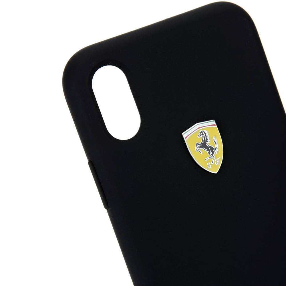 Ferrari iPhone X SF Silicone Cover - Black