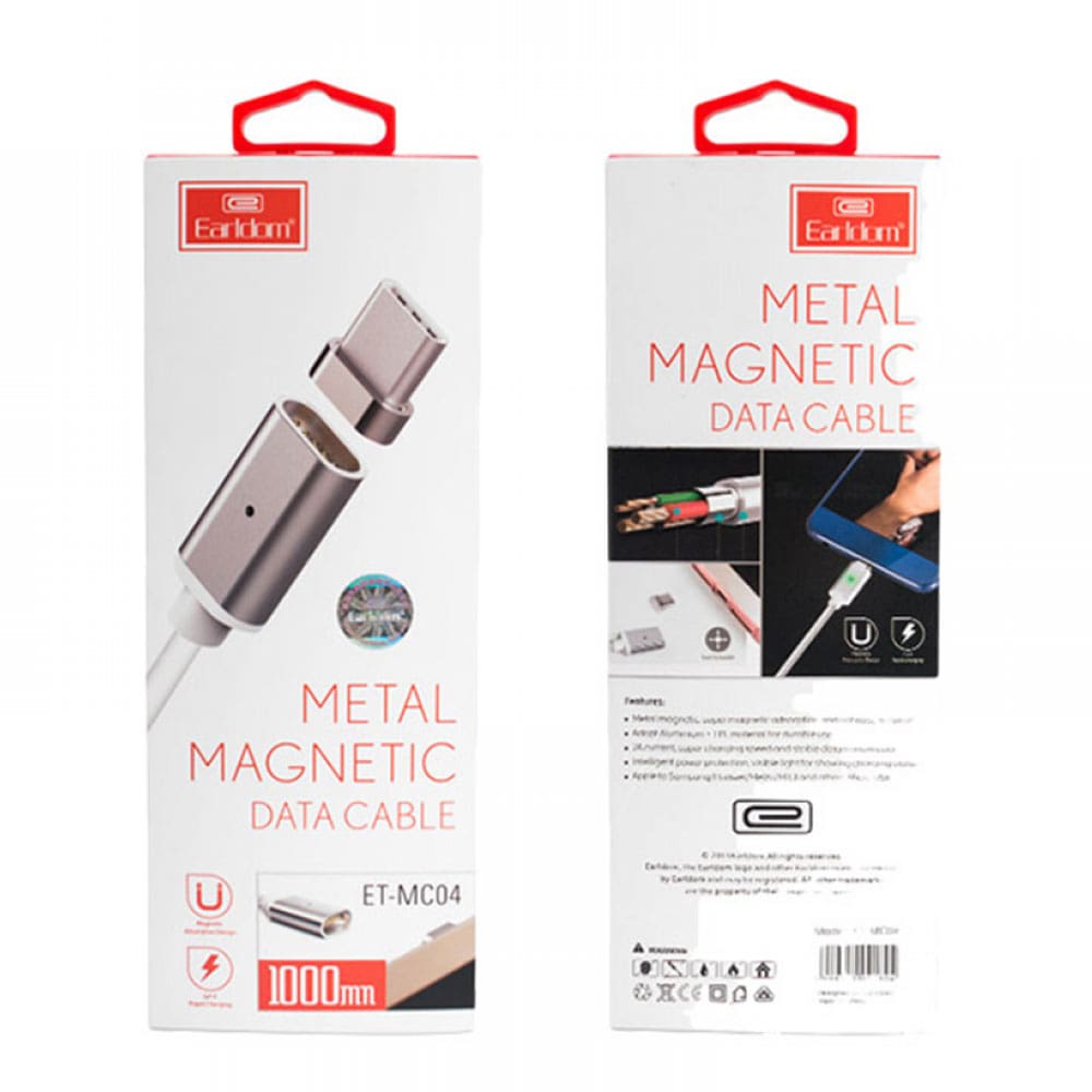 Earldom Metal Magic Magnetic Data Cable Type C - 1M