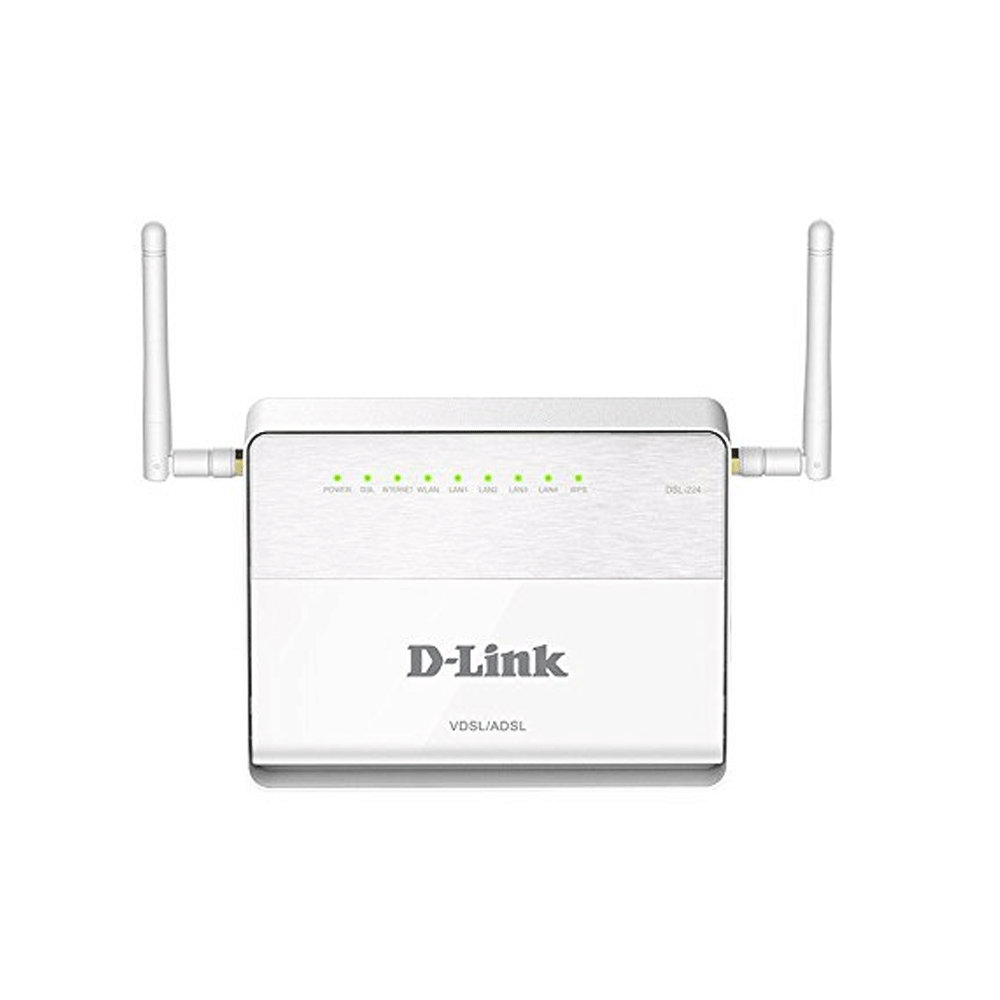 D-Link - Wireless N300 4 port Router - DSL-224
