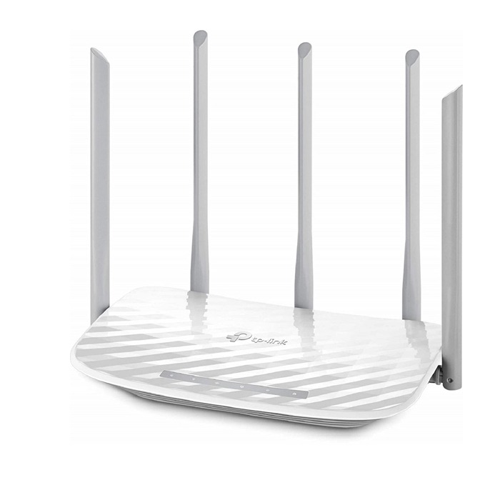 TP-Link AC1350 Dual-Band Wi-Fi Router 867Mbps at 5GHz + 300Mbps at 2.4GHz, 5 10/100M,Archer C60