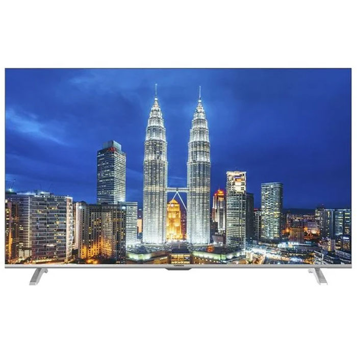 Tornado 4K Smart Frameless LED TV 65 Inch With Android System BuiltIn Receiver 3 HDMI and 2 USB Inputs 65UA1400E